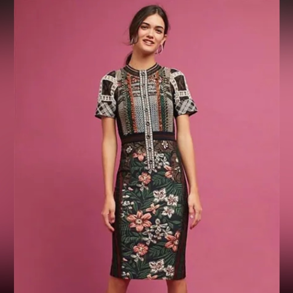 Byron Lars Lilian Column Dress NWT size 6p petite Anthropologie